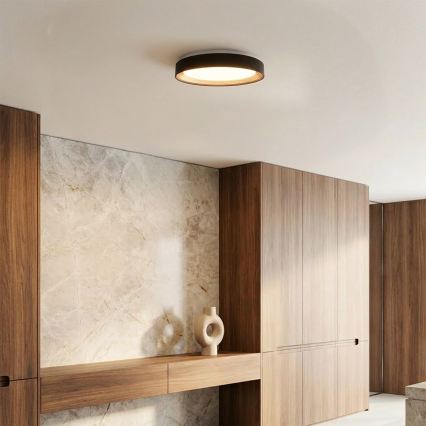 Brilagi - LED Stmívatelné stropní svítidlo WALDO LED/48W/230V 3000-6500K pr. 40 cm černá/zlatá + dálkové ovládání