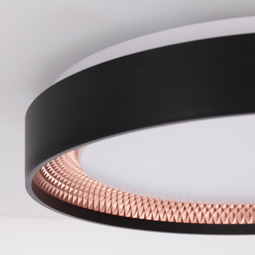 Brilagi - LED Stmívatelné stropní svítidlo WALDO LED/48W/230V 3000-6500K pr. 40 cm černá/zlatá + dálkové ovládání