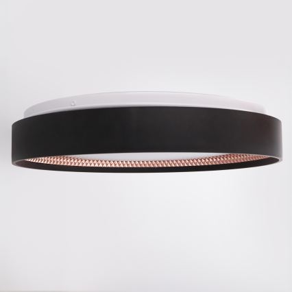 Brilagi - LED Stmívatelné stropní svítidlo WALDO LED/48W/230V 3000-6500K pr. 40 cm černá/zlatá + dálkové ovládání