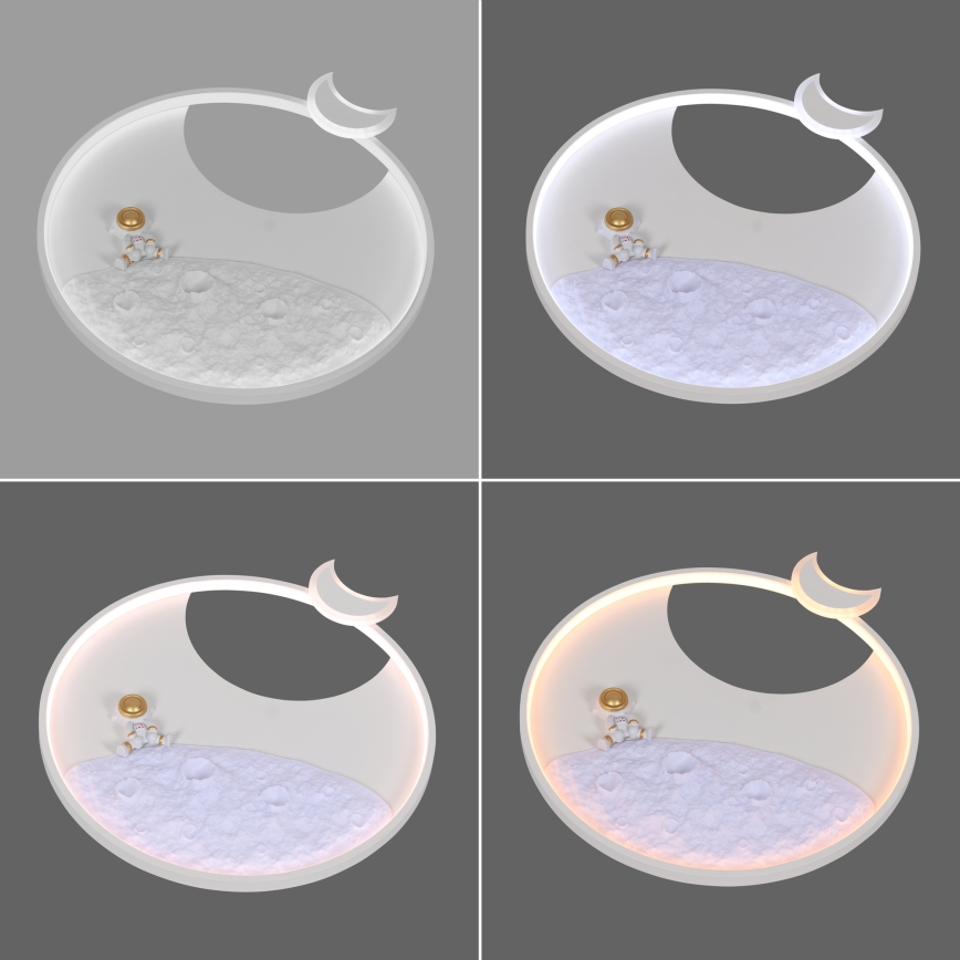 Brilagi - LED Stmívatelné stropní svítidlo ASTRO LED/20W/230V pr. 50 cm 3000-6000K astronaut + dálkové ovládání