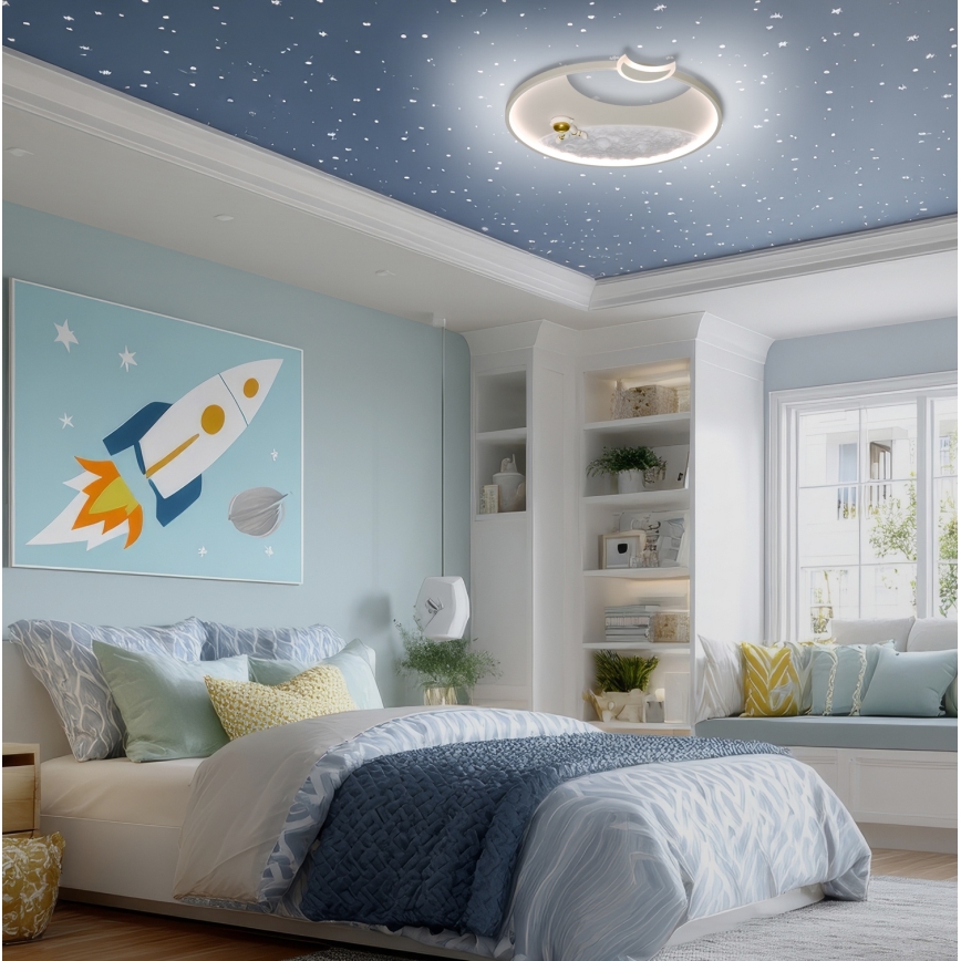 Brilagi - LED Stmívatelné stropní svítidlo ASTRO LED/20W/230V pr. 50 cm 3000-6000K astronaut + dálkové ovládání