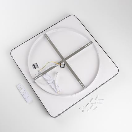 Brilagi - LED Stmívatelné stropní svítidlo FALCON II LED/125W/230V 3000-6500K 60x60 cm černá + dálkové ovládání