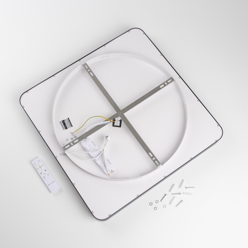 Brilagi - LED Stmívatelné stropní svítidlo FALCON II LED/125W/230V 3000-6500K 60x60 cm černá + dálkové ovládání