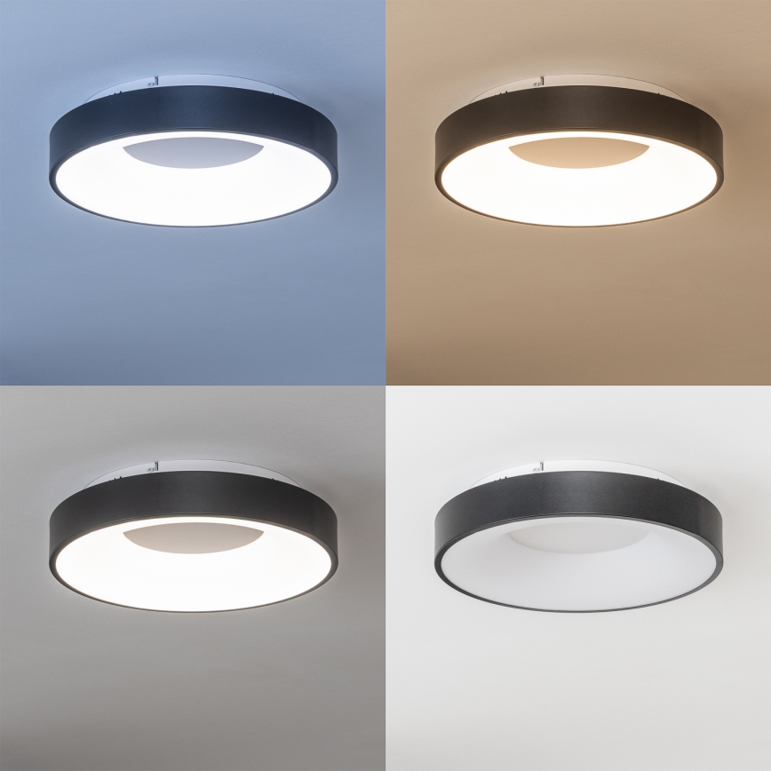 Brilagi - LED Stmívatelné stropní svítidlo FALCON II LED/67W/230V 3000-6500K pr. 40 cm černá + dálkové ovládání