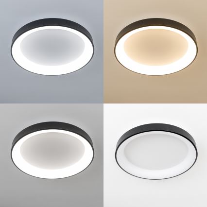 Brilagi - LED Stmívatelné stropní svítidlo FALCON II LED/99W/230V 3000-6500K pr. 60 cm černá + dálkové ovládání