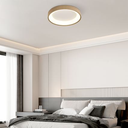 Brilagi - LED Stmívatelné stropní svítidlo FALCON MODERN LED/54W/230V 3000-6500K 60 cm béžová + dálkové ovládání
