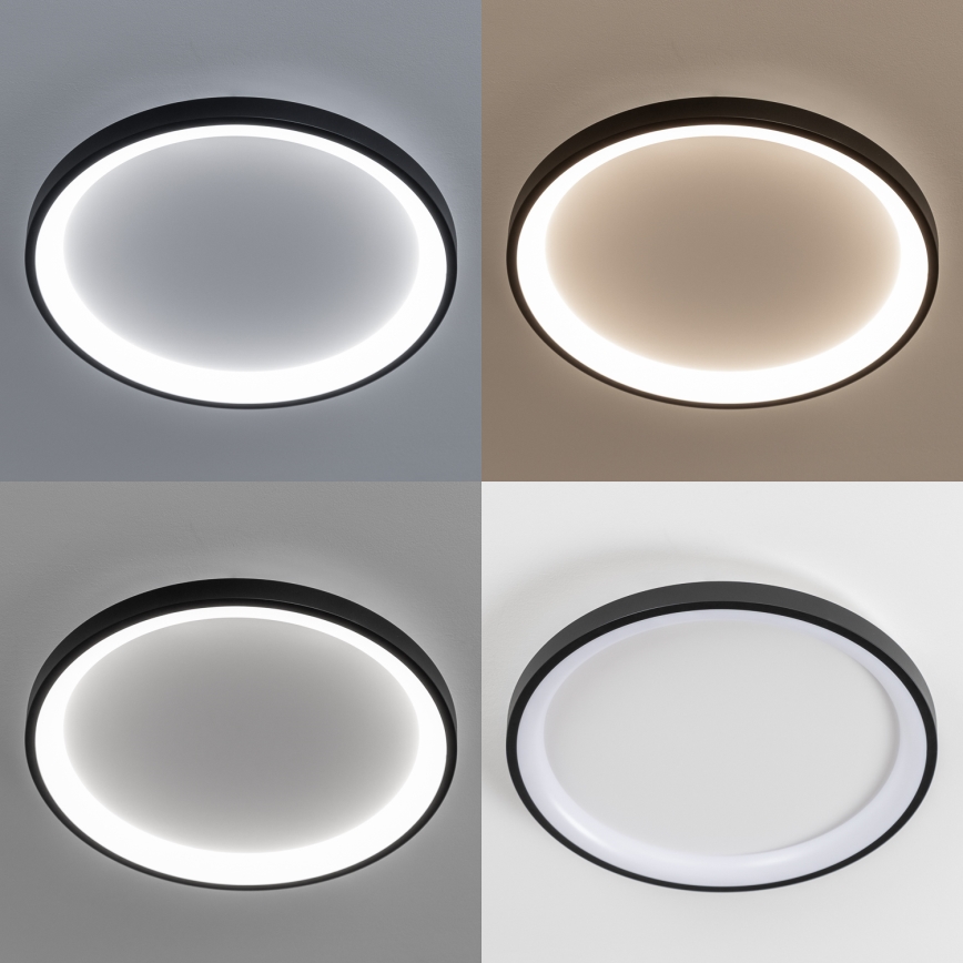 Brilagi - LED Stmívatelné stropní svítidlo FALCON SLIM LED/42W/230V 3000-6500K pr. 50 cm černá + dálkové ovládání