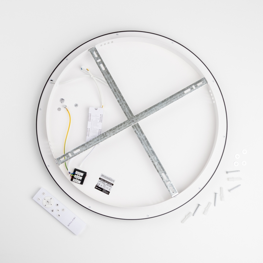 Brilagi - LED Stmívatelné stropní svítidlo FALCON SLIM LED/42W/230V 3000-6500K pr. 50 cm černá + dálkové ovládání