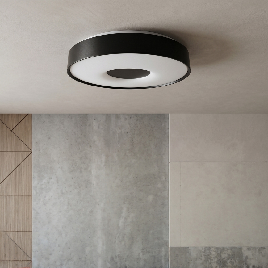 Brilagi - LED Stmívatelné stropní svítidlo JAMIS LED/48W/230V 3000-6500K pr. 39 cm černá + dálkové ovládání