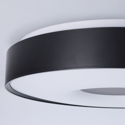 Brilagi - LED Stmívatelné stropní svítidlo JAMIS LED/48W/230V 3000-6500K pr. 39 cm černá + dálkové ovládání