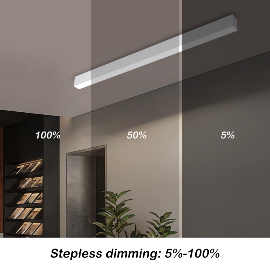 Brilagi - LED Stmívatelné stropní svítidlo SLEEKLINE SMART LED/40W/230V 3000-6000K Wi-Fi Tuya bílá + dálkové ovládání