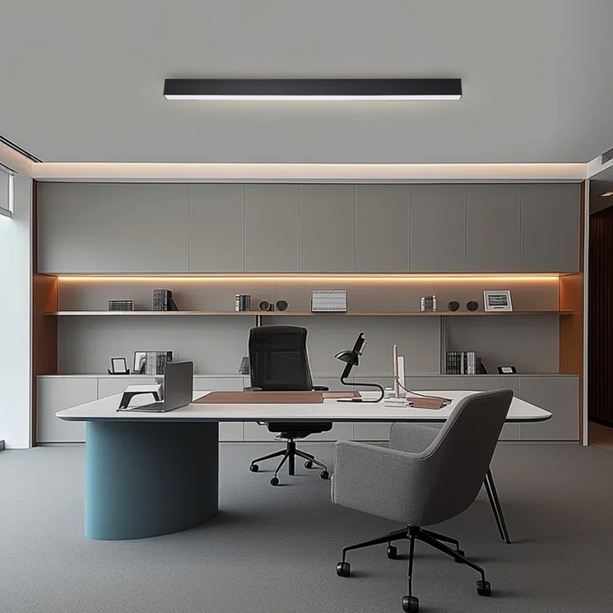 Brilagi - LED Stmívatelné stropní svítidlo SLEEKLINE SMART LED/40W/230V 3000-6000K Wi-Fi Tuya černá + dálkové ovládání