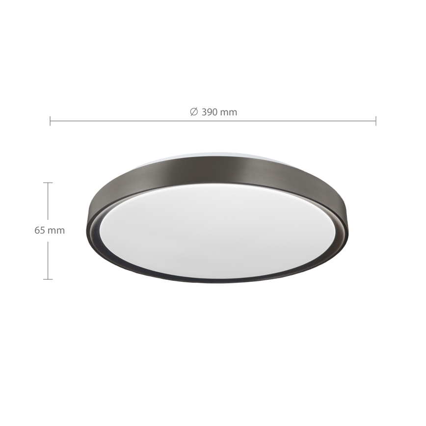 Brilagi - LED Stmívatelné stropní svítidlo FANCIA LED/48W/230V 3000-6500K pr. 39 cm antracit + dálkové ovládání