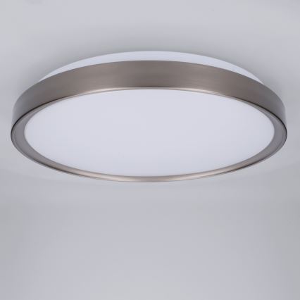 Brilagi - LED Stmívatelné stropní svítidlo FANCIA LED/48W/230V 3000-6500K pr. 39 cm stříbrná + dálkové ovládání