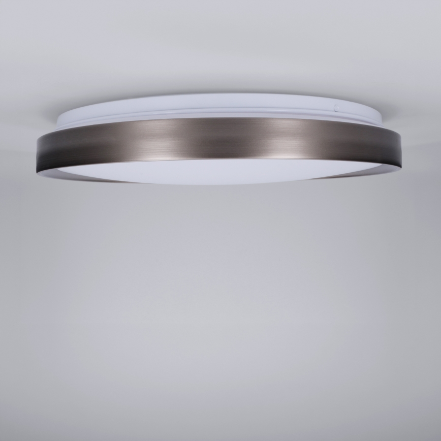 Brilagi - LED Stmívatelné stropní svítidlo FANCIA LED/48W/230V 3000-6500K pr. 39 cm stříbrná + dálkové ovládání