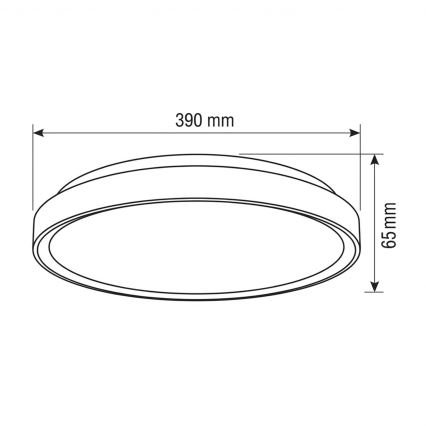 Brilagi - LED Stmívatelné stropní svítidlo FANCIA LED/48W/230V 3000-6500K pr. 39 cm stříbrná + dálkové ovládání