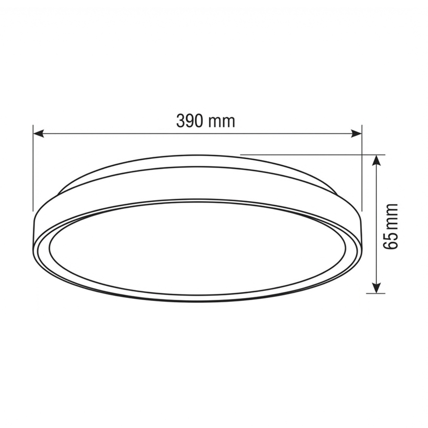 Brilagi - LED Stmívatelné stropní svítidlo FANCIA LED/48W/230V 3000-6500K pr. 39 cm stříbrná + dálkové ovládání
