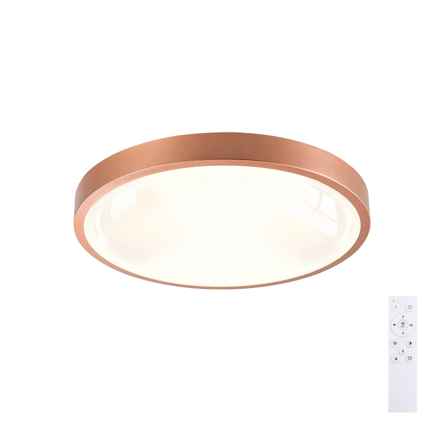 BRILAGI - LED Stmívatelné stropní svítidlo GLASS POOL DOUBLE LED/48W/230V pr. 40 cm měděná + dálkové ovládání