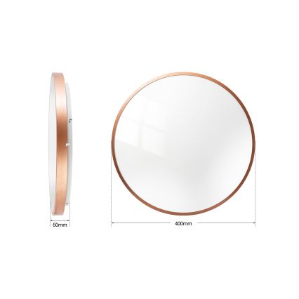 BRILAGI - LED Stmívatelné stropní svítidlo GLASS POOL DOUBLE LED/48W/230V pr. 40 cm měděná + dálkové ovládání