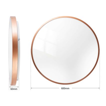 BRILAGI - LED Stmívatelné stropní svítidlo GLASS POOL DOUBLE LED/80W/230V pr. 60 cm měděná + dálkové ovládání