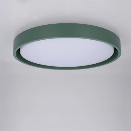 Brilagi - LED Stmívatelné stropní svítidlo MATTEO LED/48W/230V 3000-6500K pr. 41 cm zelená + dálkové ovládání