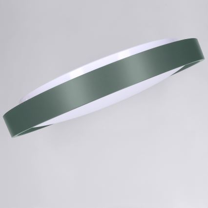 Brilagi - LED Stmívatelné stropní svítidlo MATTEO LED/48W/230V 3000-6500K pr. 41 cm zelená + dálkové ovládání