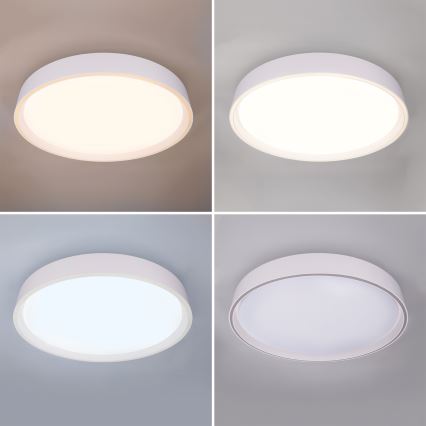 Brilagi - LED Stmívatelné stropní svítidlo NANCI LED/60W/230V 3000-6500K pr. 49 cm bílá + dálkové ovládání