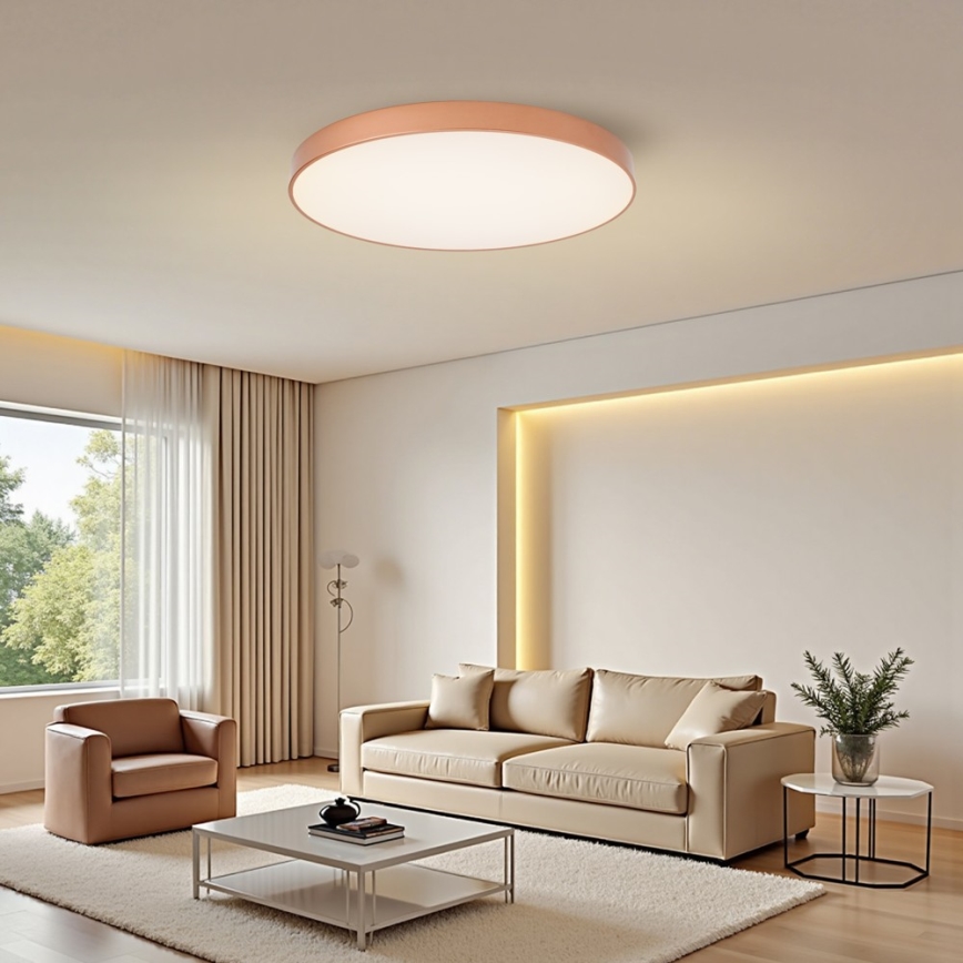 Brilagi - LED Stmívatelné stropní svítidlo POOL SMART LED/100W/230V 3000-6000K pr. 80 cm Wi-Fi Tuya bronzová + dálkové ovládání