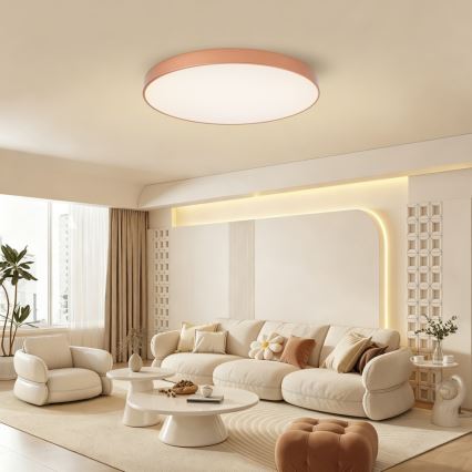 Brilagi - LED Stmívatelné stropní svítidlo POOL SMART LED/100W/230V 3000-6000K pr. 80 cm Wi-Fi Tuya bronzová + dálkové ovládání