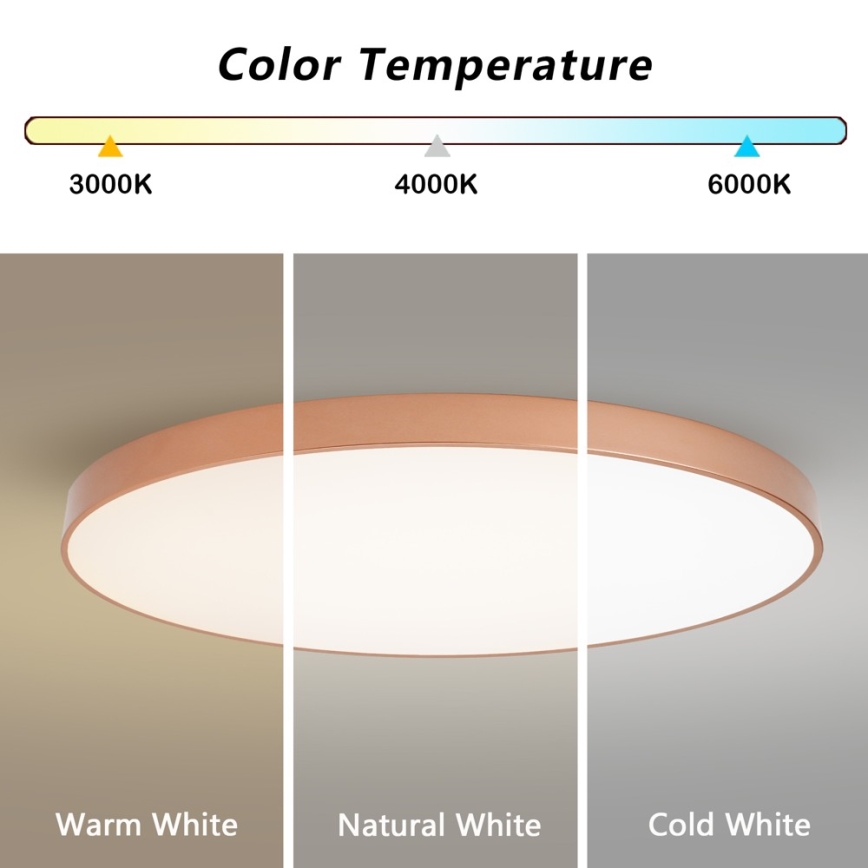 BRILAGI - LED Stmívatelné stropní svítidlo POOL SMART LED/180W/230V 3000-6000K 120 cm bronzová Wi-Fi Tuya + dálkové ovládání