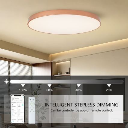 BRILAGI - LED Stmívatelné stropní svítidlo POOL SMART LED/180W/230V 3000-6000K 120 cm bronzová Wi-Fi Tuya + dálkové ovládání