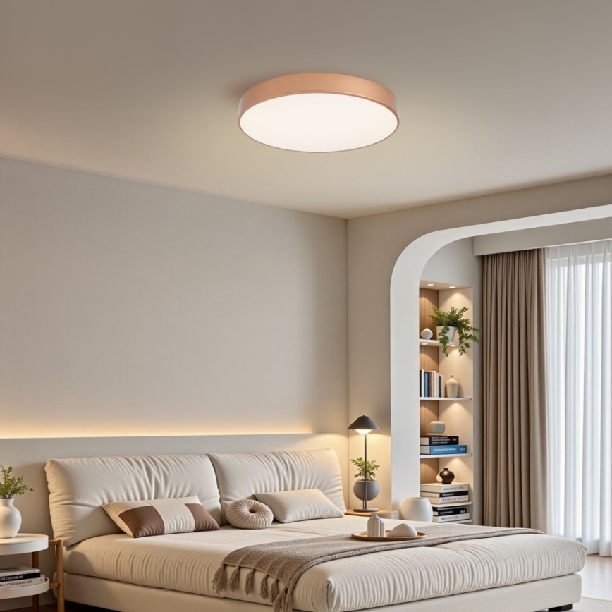 Brilagi - LED Stmívatelné stropní svítidlo POOL SMART LED/60W/230V 3000-6000K pr. 50 cm Wi-Fi Tuya bronzová + dálkové ovládání