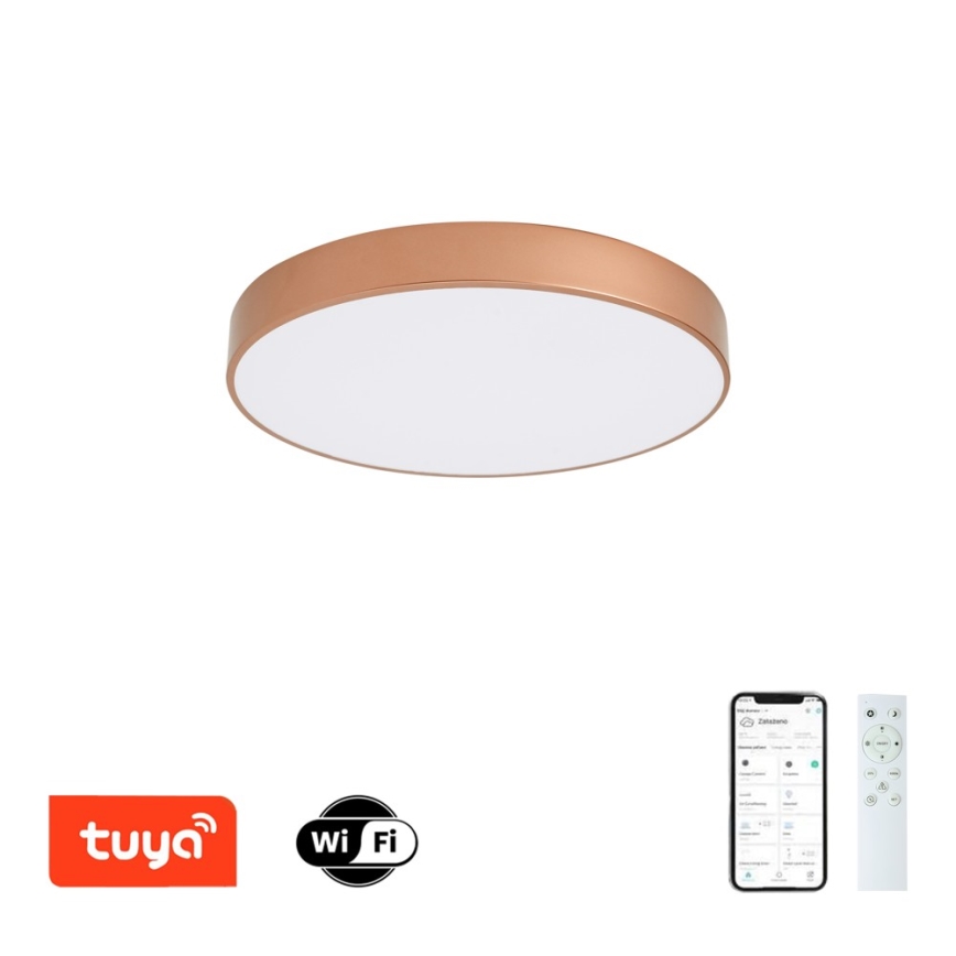 Brilagi - LED Stmívatelné stropní svítidlo POOL SMART LED/60W/230V 3000-6000K pr. 50 cm Wi-Fi Tuya bronzová + dálkové ovládání