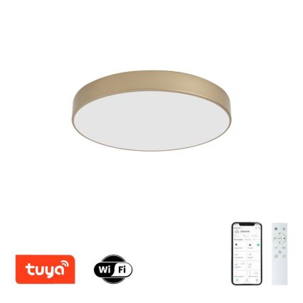 Brilagi - LED Stmívatelné stropní svítidlo POOL SMART LED/60W/230V 3000-6000K pr. 50 cm Wi-Fi Tuya zlatá + dálkové ovládání