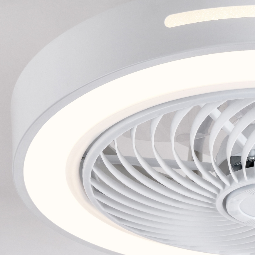 Brilagi - LED Stmívatelné stropní svítidlo s ventilátorem LED/38W/230V 3000-6500K pr. 46 cm bílá + dálkové ovládání