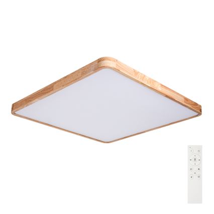 Brilagi - LED Stmívatelné stropní svítidlo WOODLINE SQUARE LED/180W/230V 3000-6000K dub 100x100 cm + dálkové ovládání