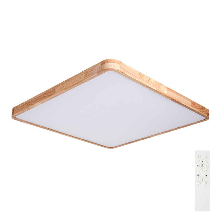 Brilagi - LED Stmívatelné stropní svítidlo WOODLINE SQUARE LED/180W/230V 3000-6000K dub 100x100 cm + dálkové ovládání
