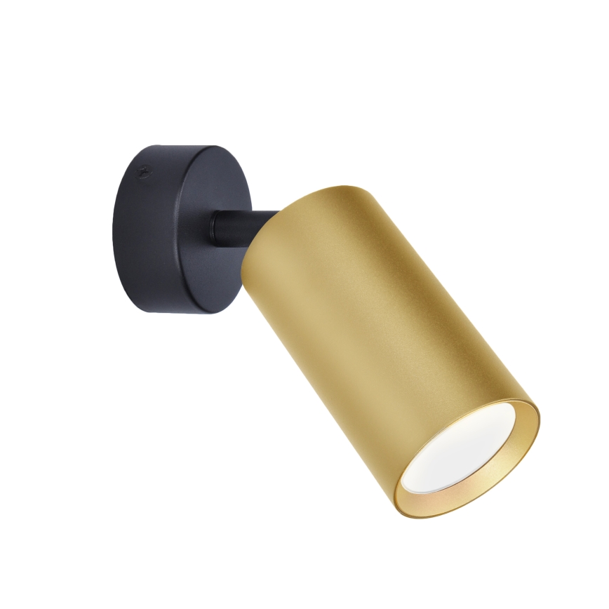 Brilagi - LED RGBW Stmívatelné bodové svítidlo SELE GOLDEN 1xGU10/4,8W/230V 3000K černá/zlatá + dálkové ovládání