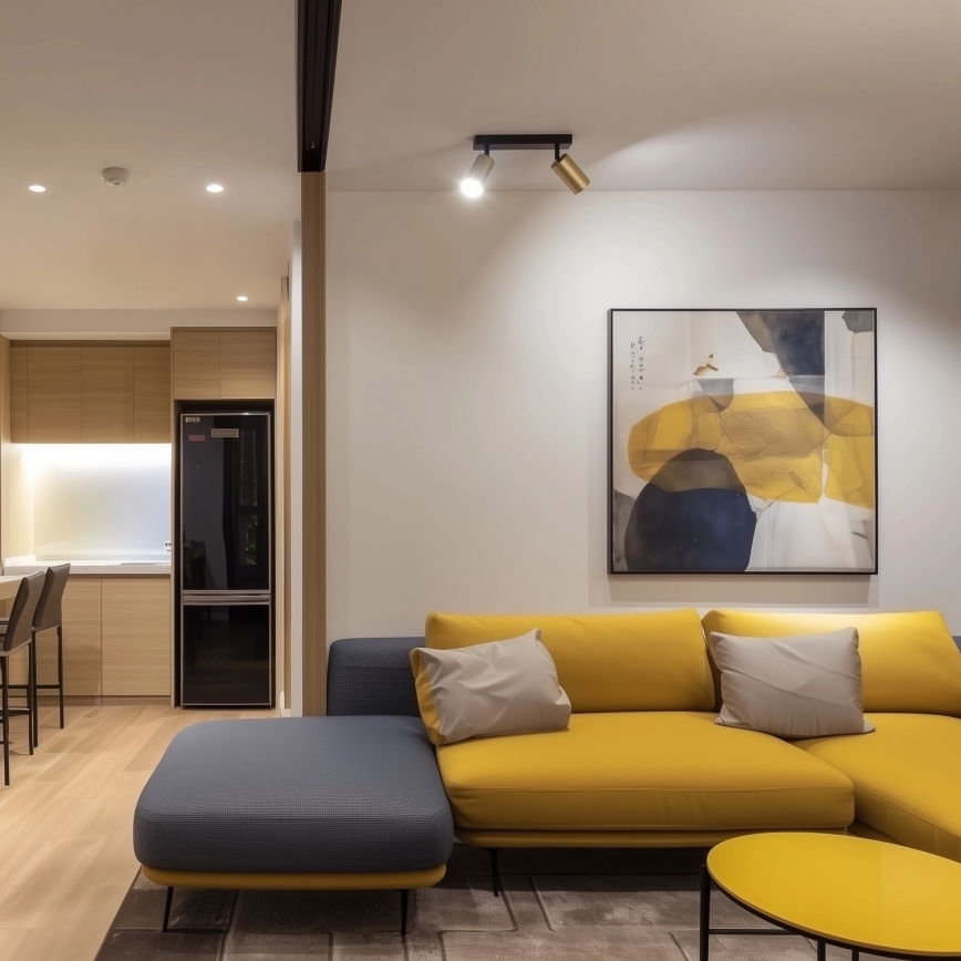 Brilagi - LED Stmívatelné bodové svítidlo SELE GOLDEN 2xGU10/6,5W/230V 2700-6500K černá/zlatá