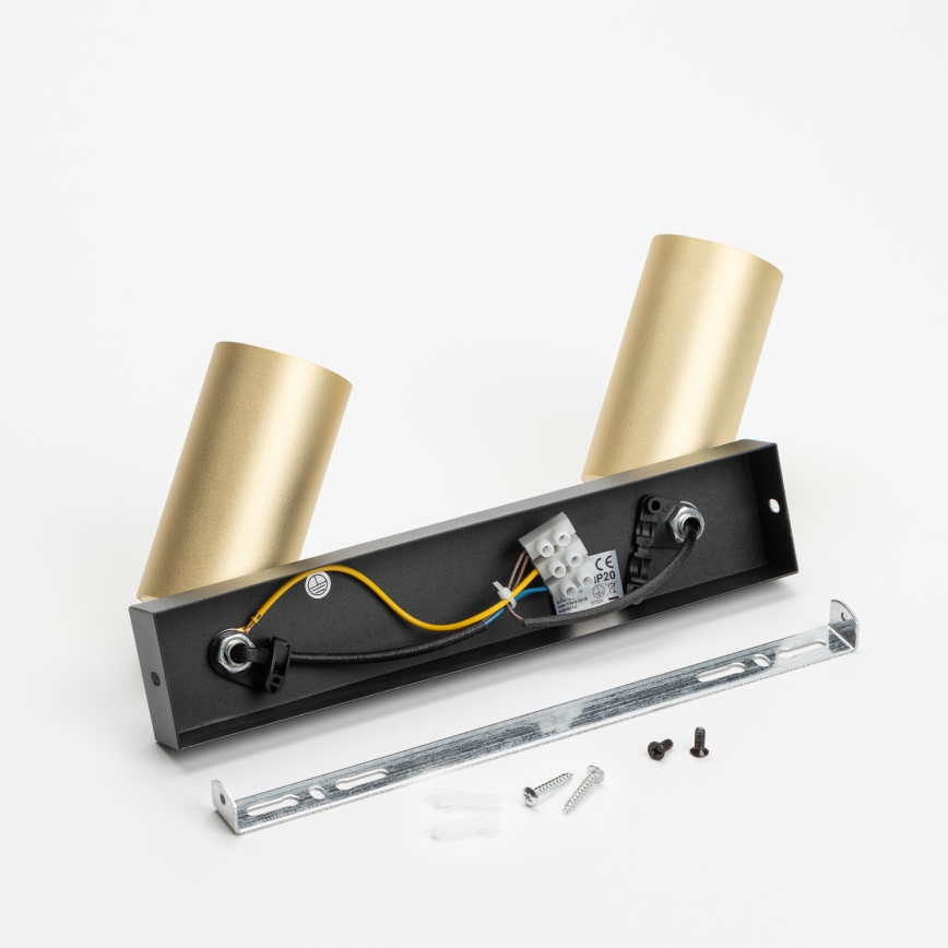 Brilagi - LED Stmívatelné bodové svítidlo SELE GOLDEN 2xGU10/6,5W/230V 2700-6500K černá/zlatá