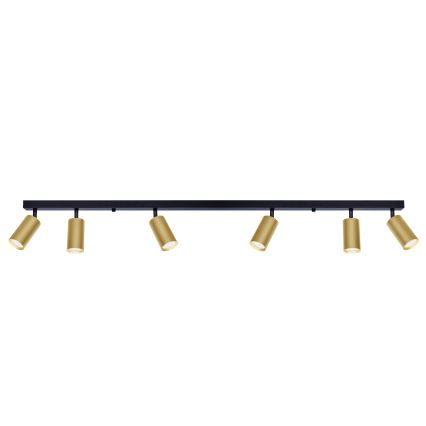 Brilagi - LED Stmívatelné bodové svítidlo SELE GOLDEN 6xGU10/6,5W/230V 2700-6500K černá/zlatá