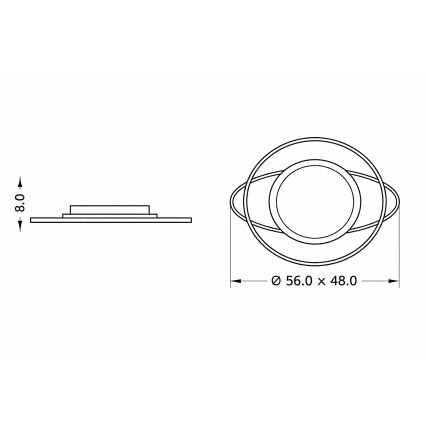 Brilagi - LED Stmívatelné dětské stropní svítidlo ASTRO LED/68W/230V 3000-6000K + dálkové ovládání
