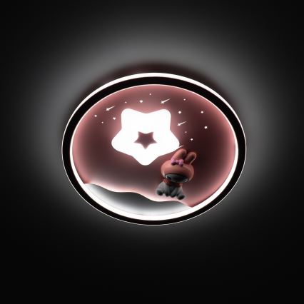 Brilagi - LED Stmívatelné dětské stropní svítidlo BUNNY LED/83W/230V 3000-6000K pr. 49 cm + dálkové ovládání