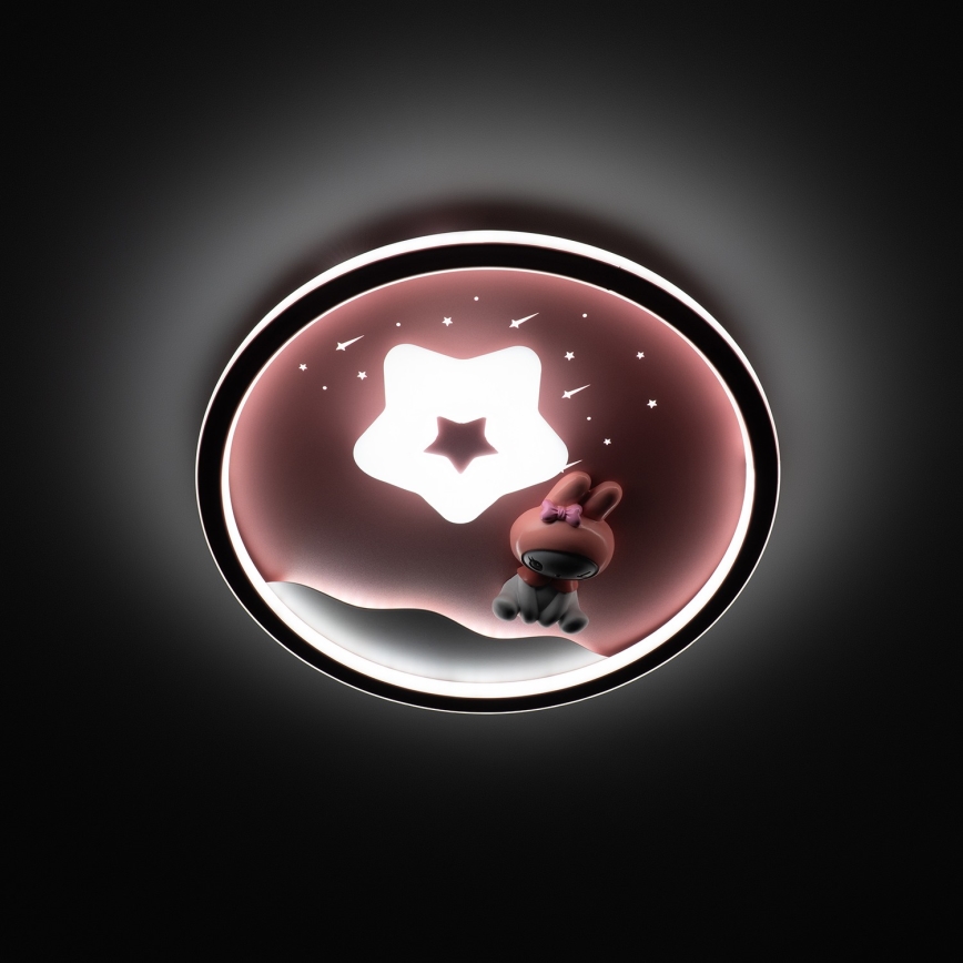 Brilagi - LED Stmívatelné dětské stropní svítidlo BUNNY LED/83W/230V 3000-6000K pr. 49 cm + dálkové ovládání