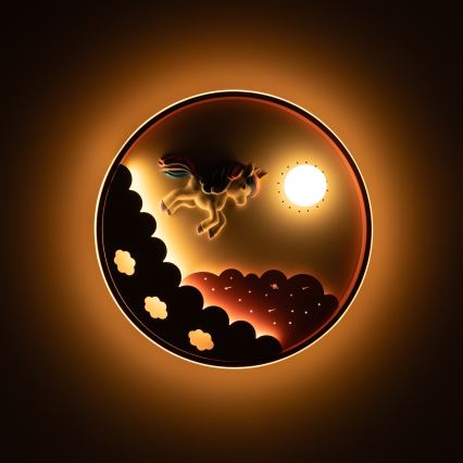 Brilagi - LED Stmívatelné dětské stropní svítidlo UNICORN LED/68W/230V 3000-6000K pr. 49 cm + dálkové ovládání