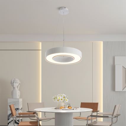 Brilagi - LED Stmívatelný lustr na lanku LUMIX LED/48W/230V 3000-6000K bílá pr. 50 cm + dálkové ovládání