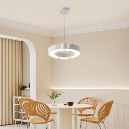 Brilagi - LED Stmívatelný lustr na lanku LUMIX LED/48W/230V 3000-6000K bílá pr. 50 cm + dálkové ovládání