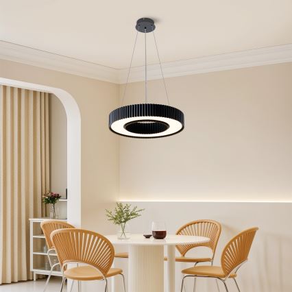 Brilagi - LED Stmívatelný lustr na lanku LUMIX LED/48W/230V 3000-6000K černá pr. 50 cm + dálkové ovládání
