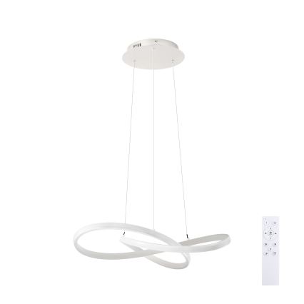 Brilagi - LED Stmívatelný lustr na lanku INFINITY LED/55W/230V 3000-6000K 50x50 cm bílá + dálkové ovládání