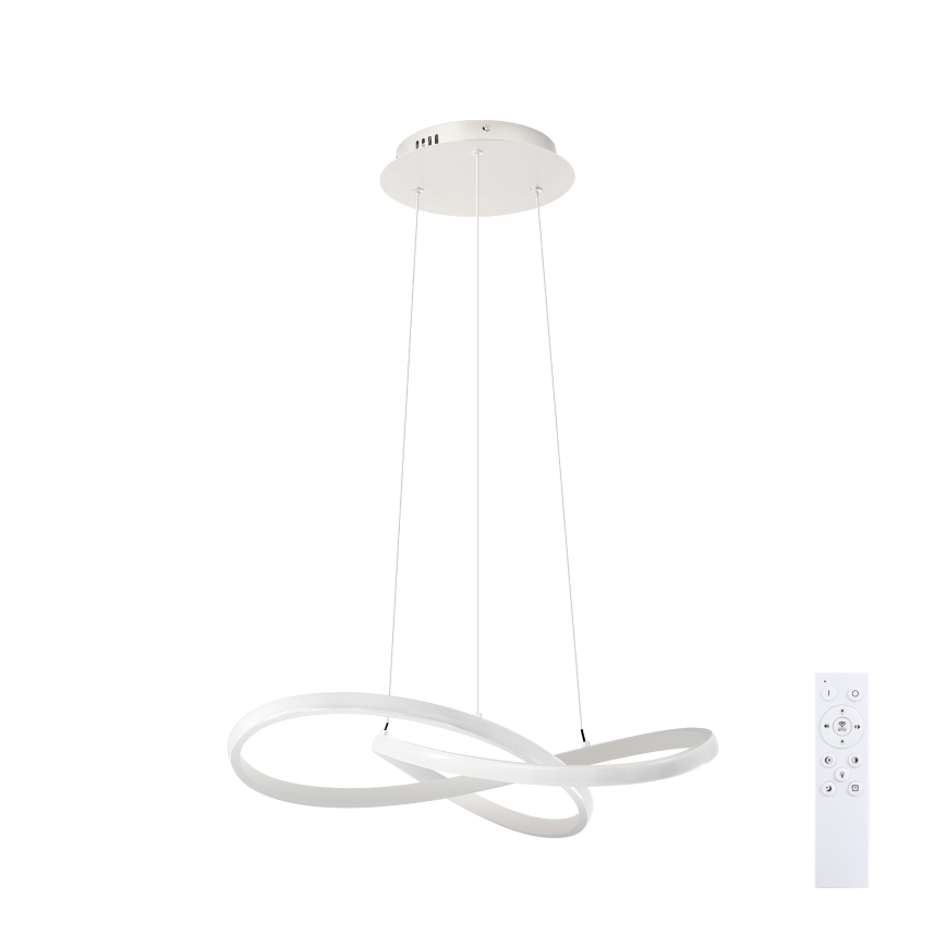 Brilagi - LED Stmívatelný lustr na lanku INFINITY LED/55W/230V 3000-6000K 50x50 cm bílá + dálkové ovládání